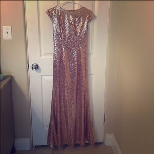 Rose gold dress